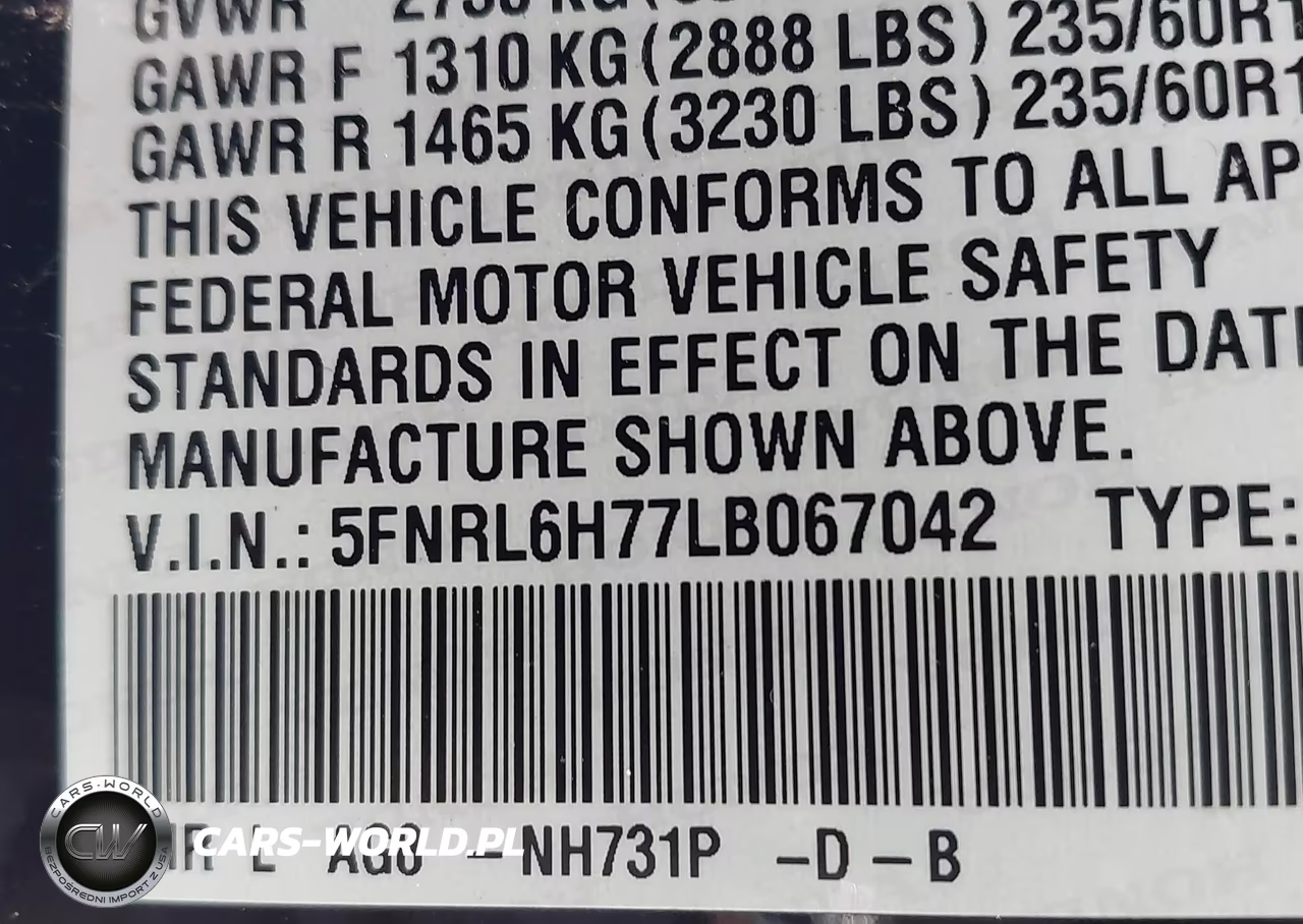 2020 Honda Odyssey Ex-L-Ex-L W-Navi Res VIN:5FNRL6H77LB067042 - 9