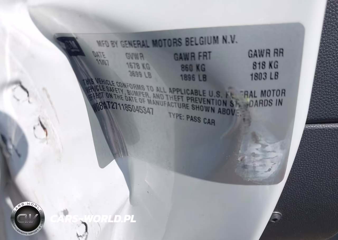 2008 Saturn Astra Xr VIN:W08AT271185045347 - 9