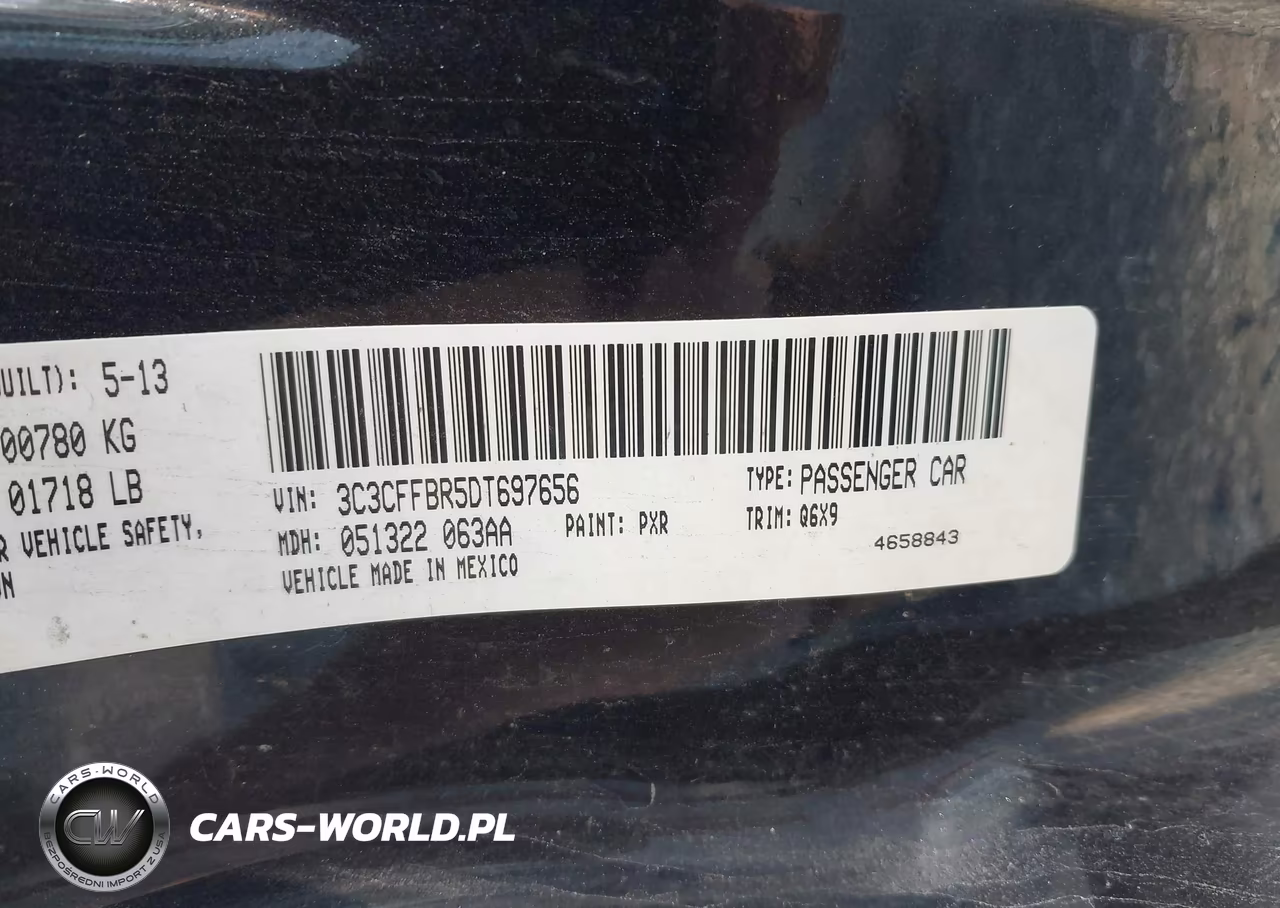 2013 Fiat 500 Sport VIN:3C3CFFBR5DT697656 - 9