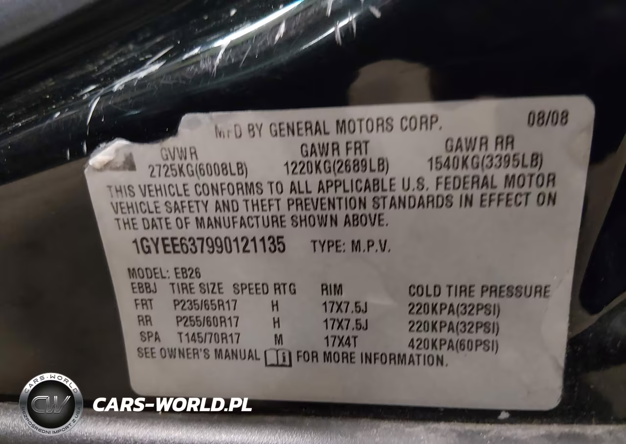 2009 Cadillac Srx V6 VIN:1GYEE637990121135 - 9