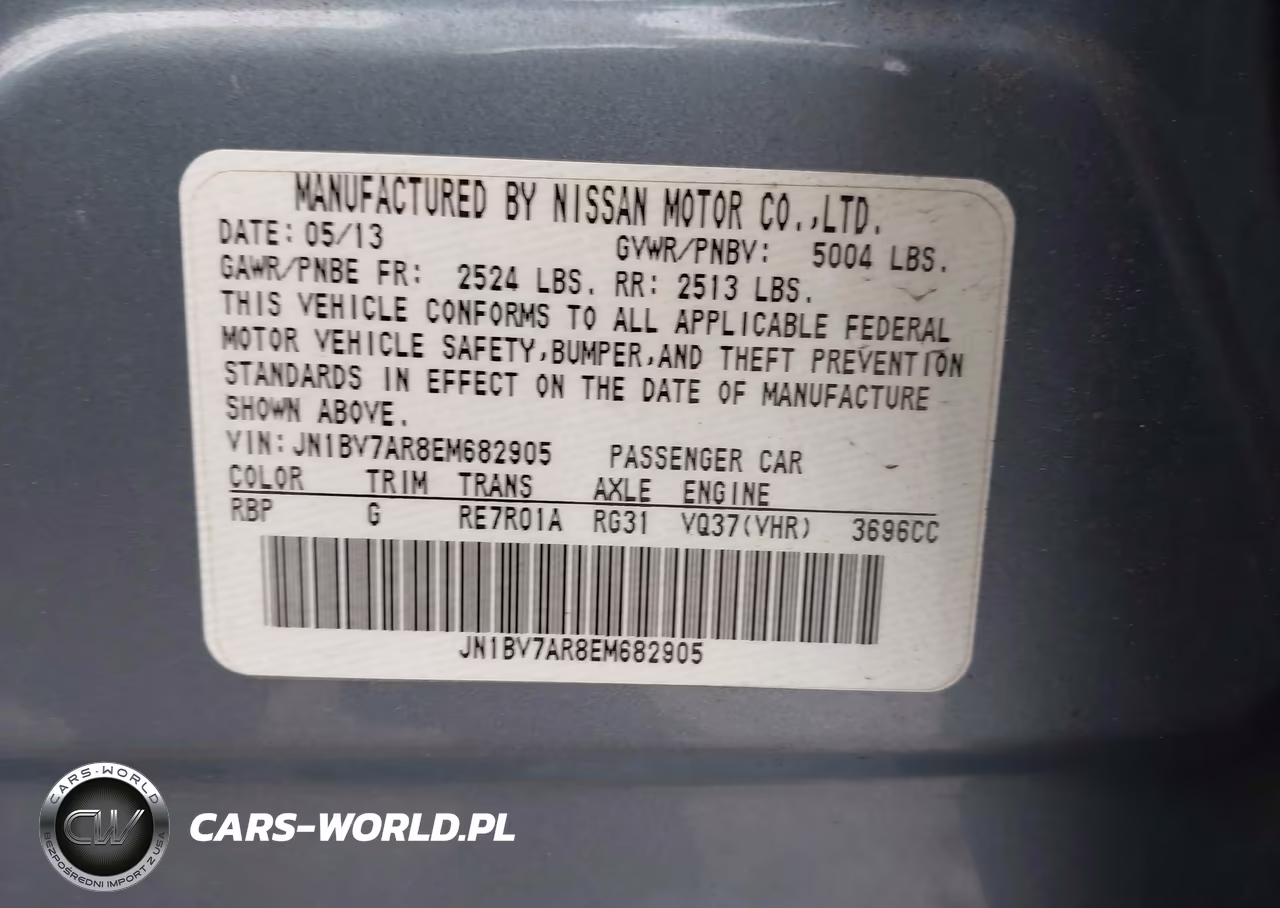 2014 Infiniti Q50 Premium VIN:JN1BV7AR8EM682905 - 9