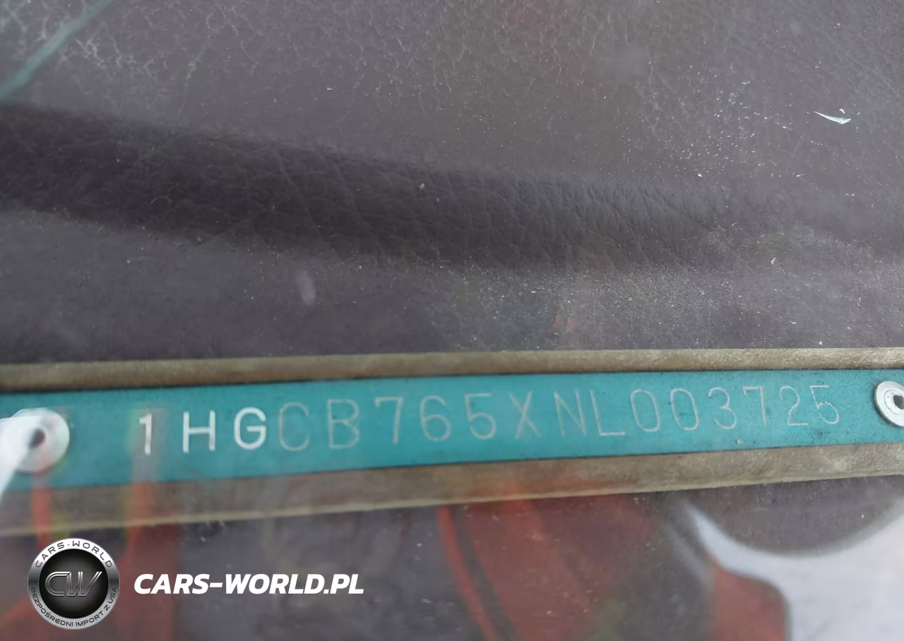 1992 Honda Accord Lx VIN:1HGCB765XNL003725 - 9