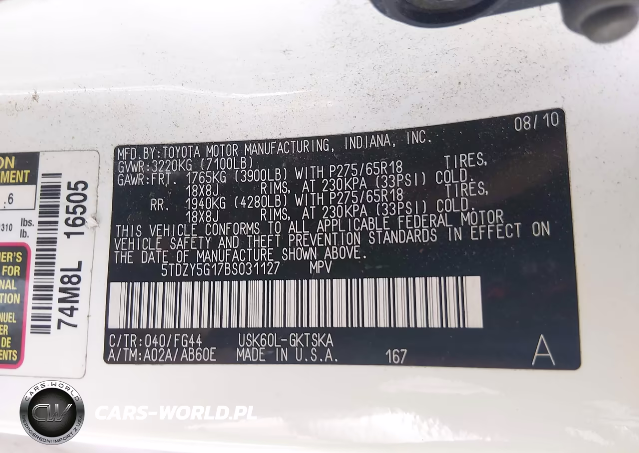 2011 Toyota Sequoia Sr5 5.7L V8 VIN:5TDZY5G17BS031127 - 9