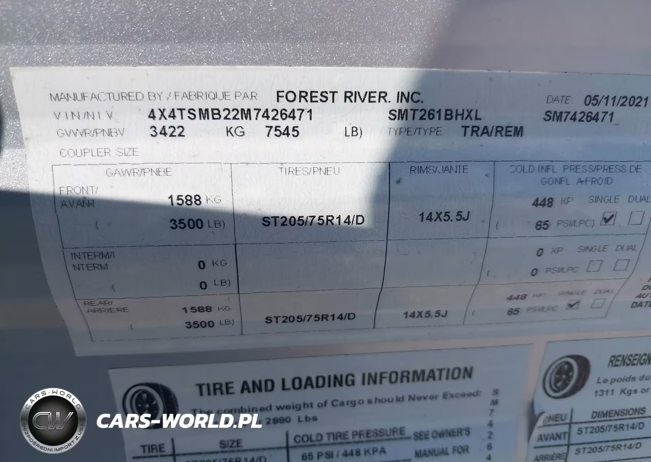 2021 Forest River Salem Cruise VIN:4X4TSMB22M7426471 - 9