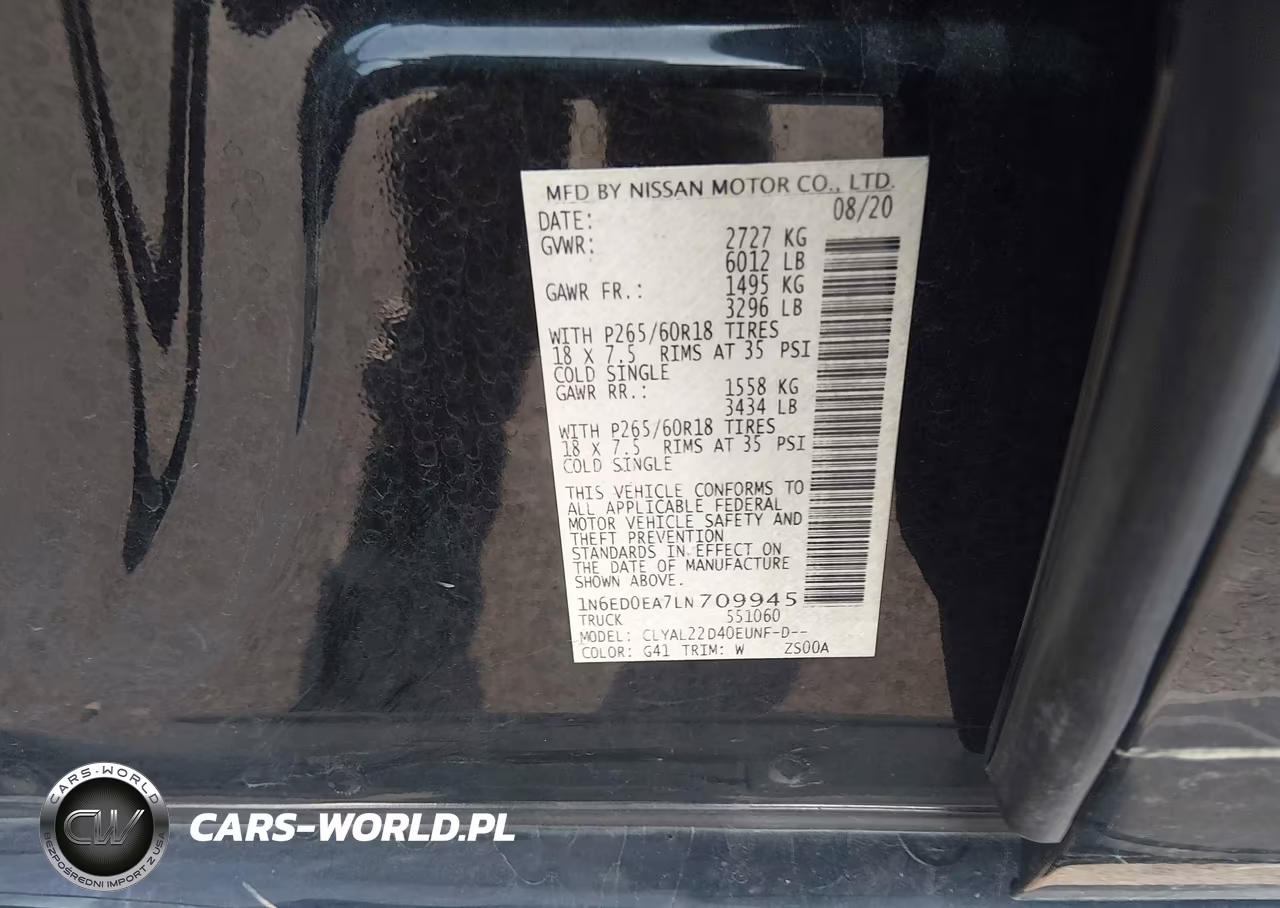2020 Nissan Frontier Sv 4X2 VIN:1N6ED0EA7LN709945 - 9