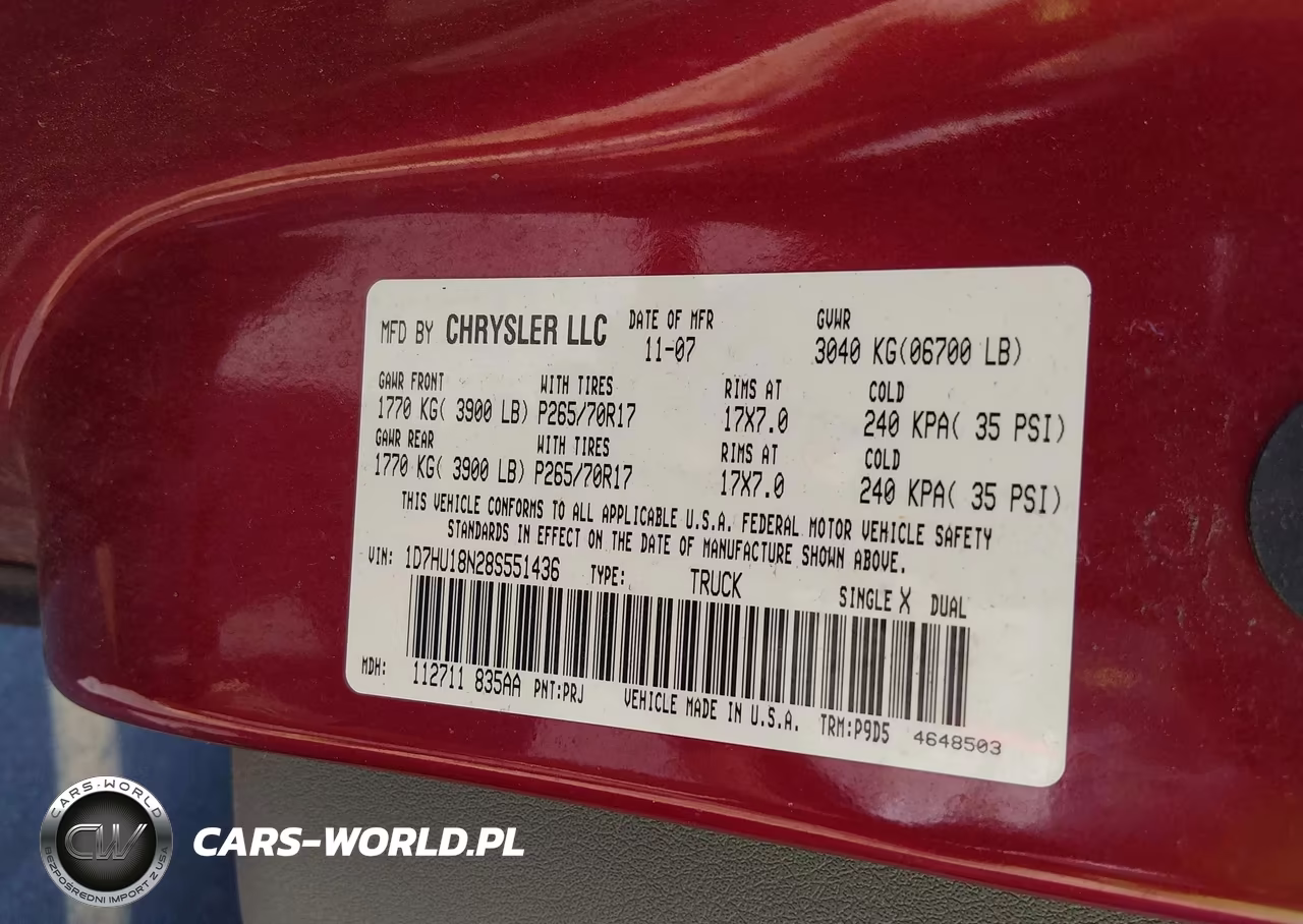 2008 Dodge Ram 1500 St-Sxt VIN:1D7HU18N28S551436 - 9
