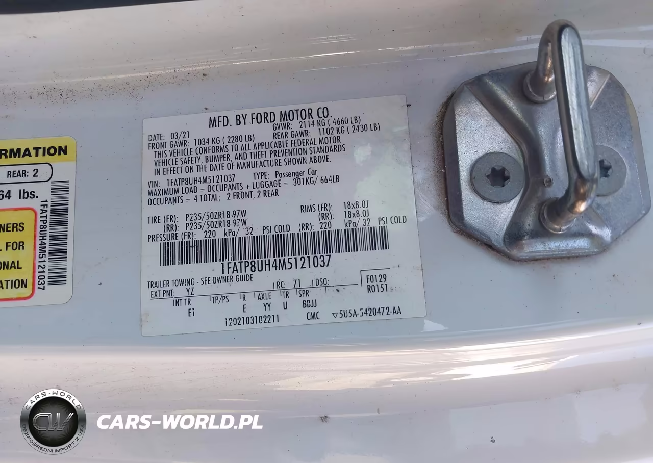 2021 Ford Mustang Ecoboost -Ecoboost Premium VIN:1FATP8UH4M5121037 - 9