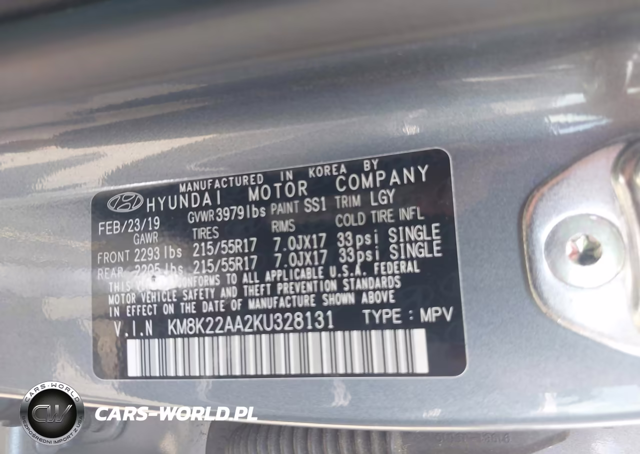 2019 Hyundai Kona Sel VIN:KM8K22AA2KU328131 - 9