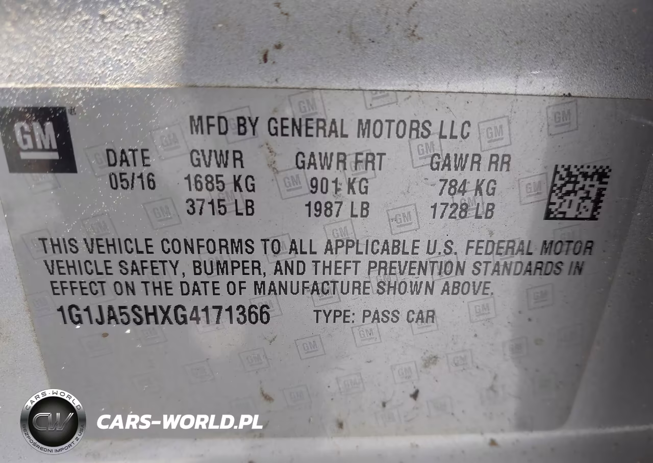 2016 Chevrolet Sonic Ls Auto VIN:1G1JA5SHXG4171366 - 9