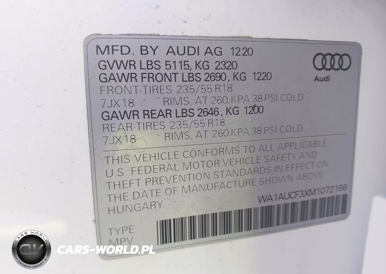 2021 Audi Q3 Premium 40 Tfsi Quattro Tiptronic VIN:WA1AUCF3XM1072166 - 9