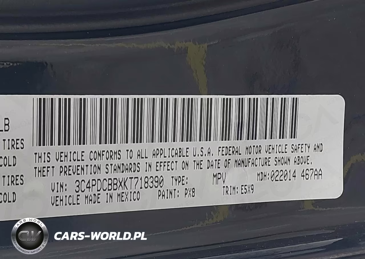 2019 Dodge Journey Se VIN:3C4PDCBBXKT718390 - 9