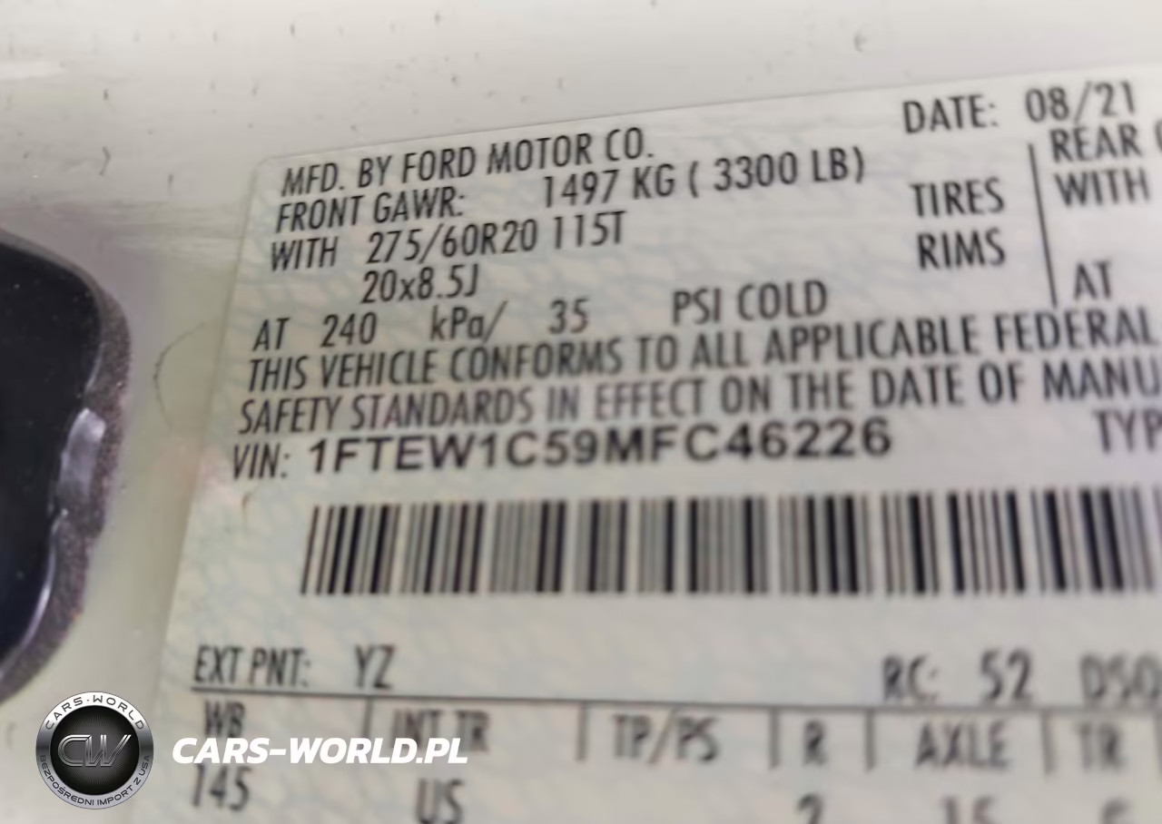 2021 Ford F-150 Xlt VIN:1FTEW1C59MFC46226 - 9