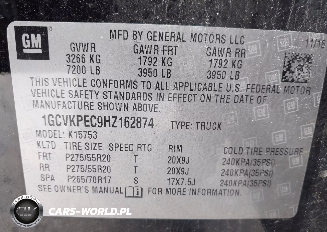 2017 Chevrolet Silverado 1500 Custom VIN:1GCVKPEC9HZ162874 - 9