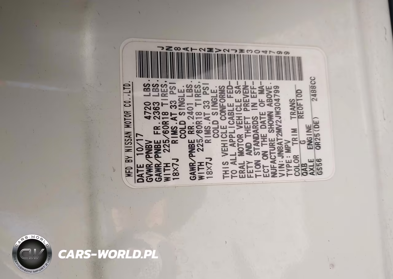 2018 Nissan Rogue Sl VIN:JN8AT2MV2JW304799 - 9