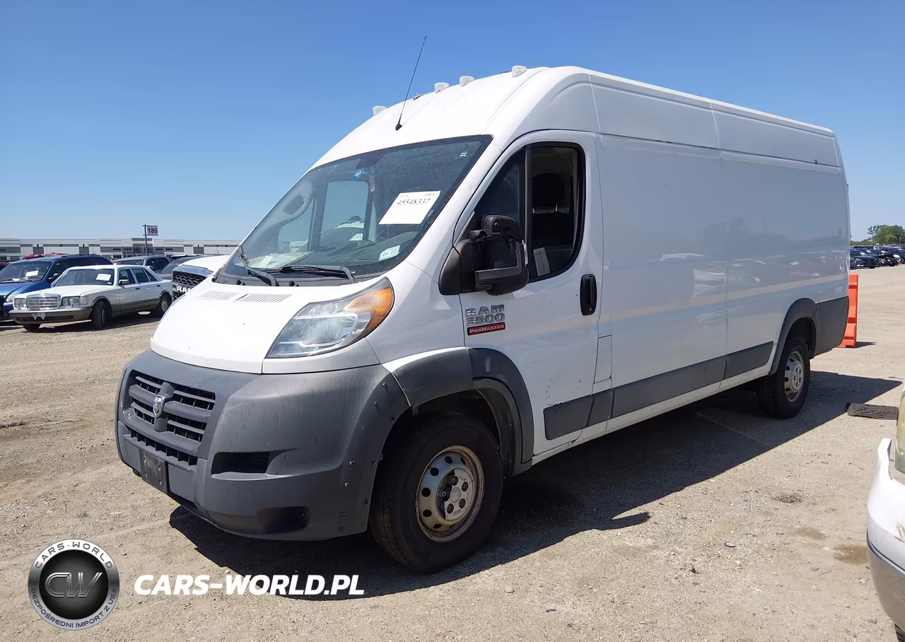 2017 Ram Promaster 3500 Cargo Van High Roof 159 Wb Ext VIN:3C6URVJGXHE543513 - 2