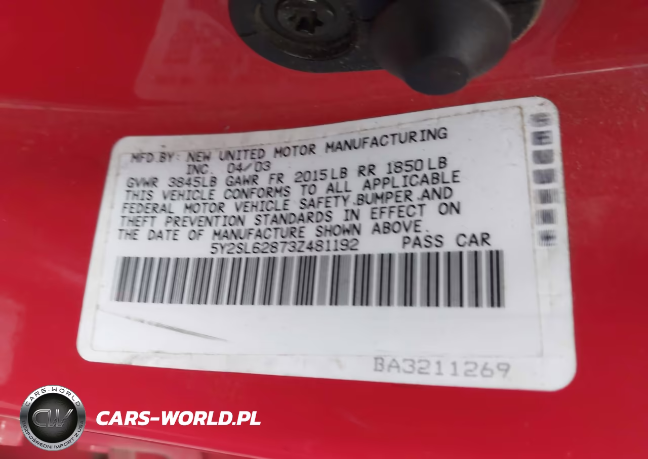 2003 Pontiac Vibe VIN:5Y2SL62873Z481192 - 9
