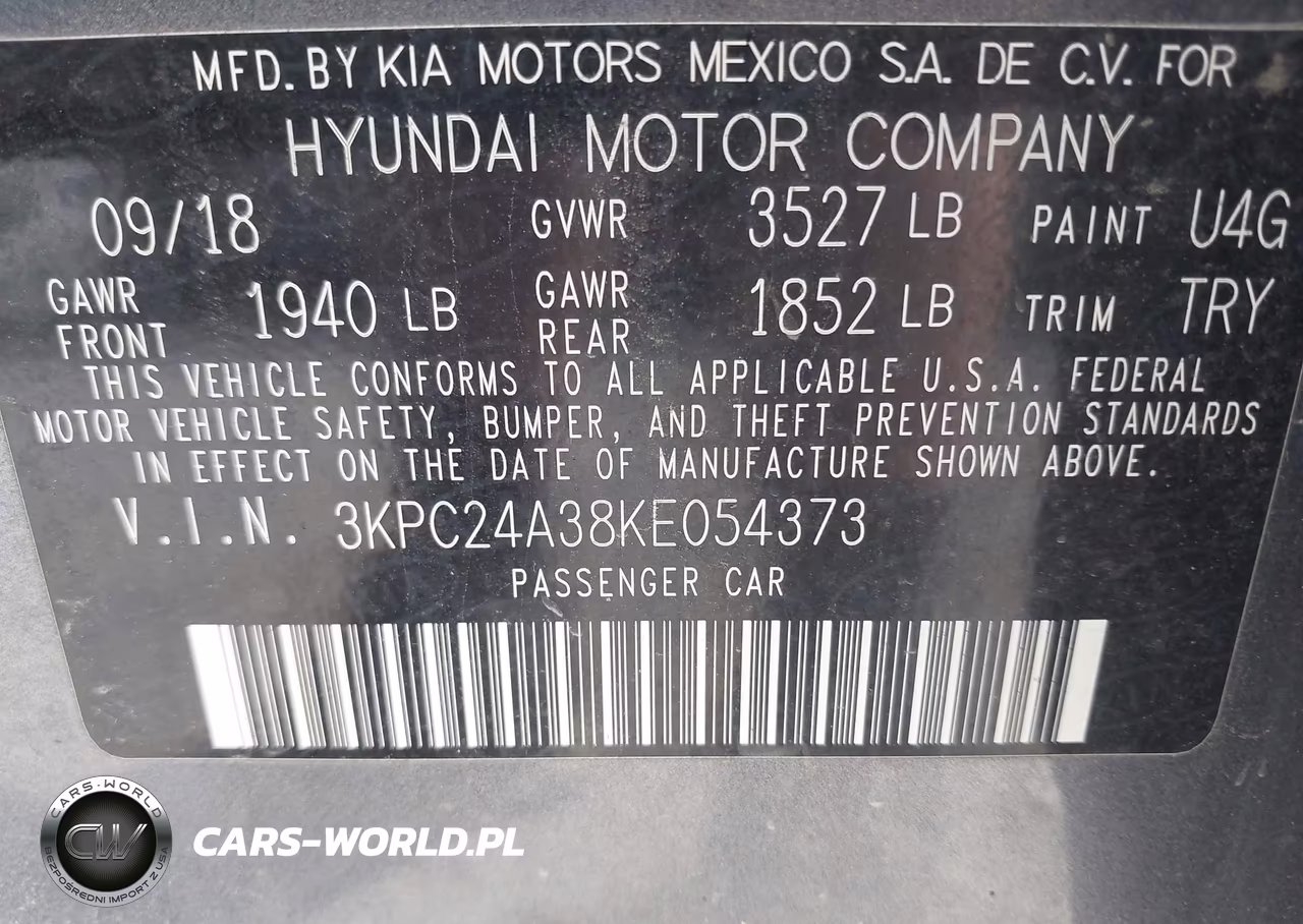 2019 Hyundai Accent Se VIN:3KPC24A38KE054373 - 9