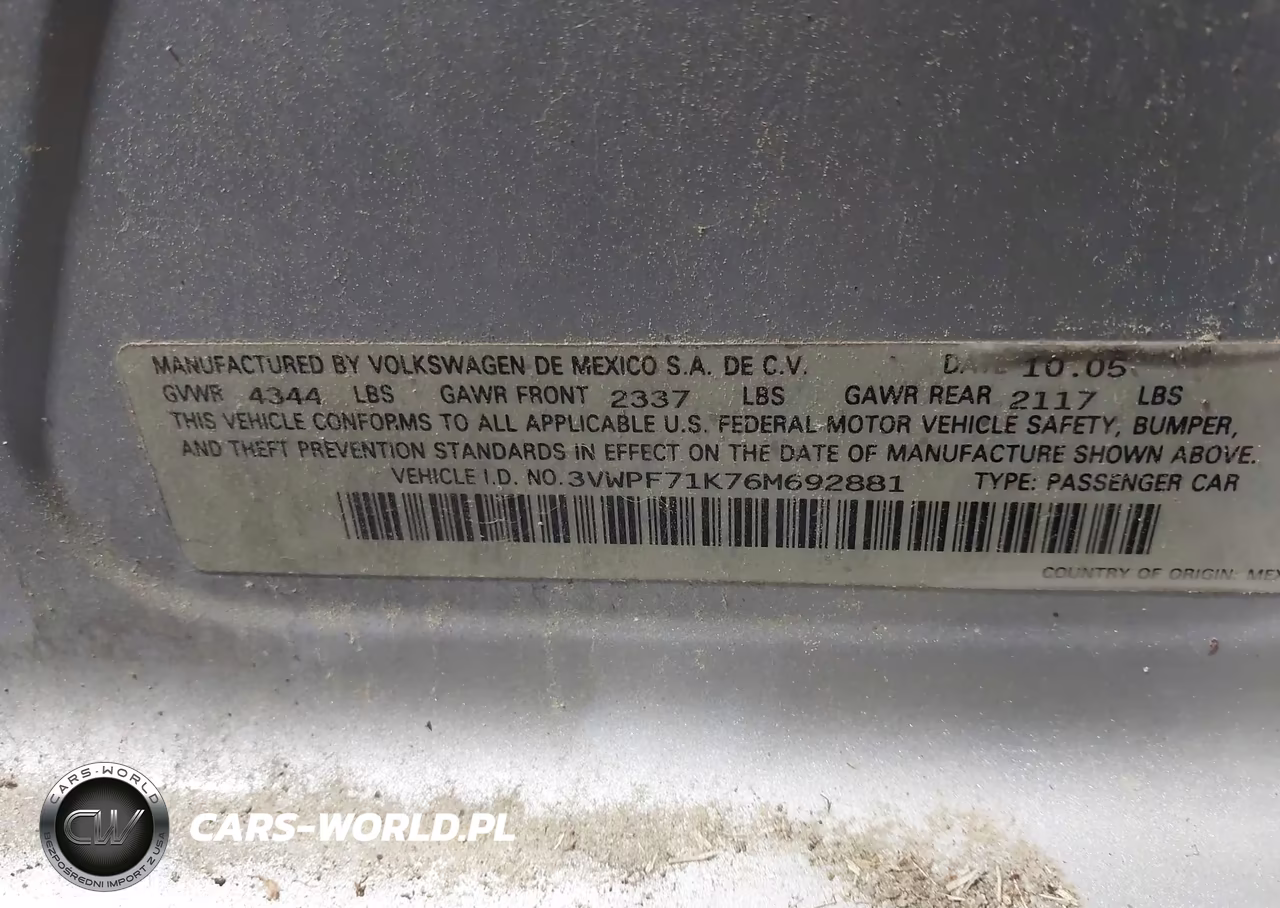 2006 Volkswagen Jetta Value Edition VIN:3VWPF71K76M692881 - 9