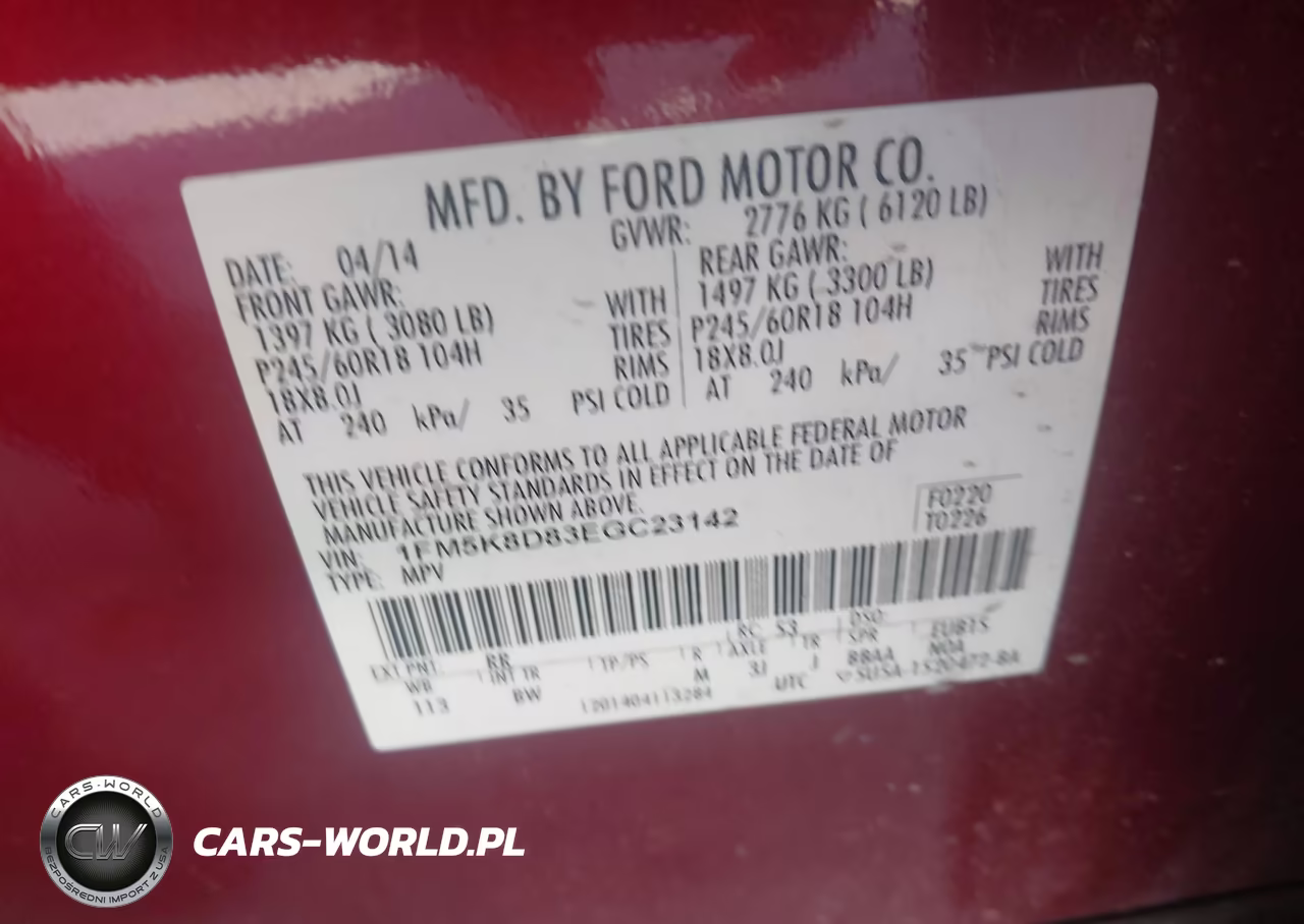 2014 Ford Explorer Xlt VIN:1FM5K8D83EGC23142 - 9