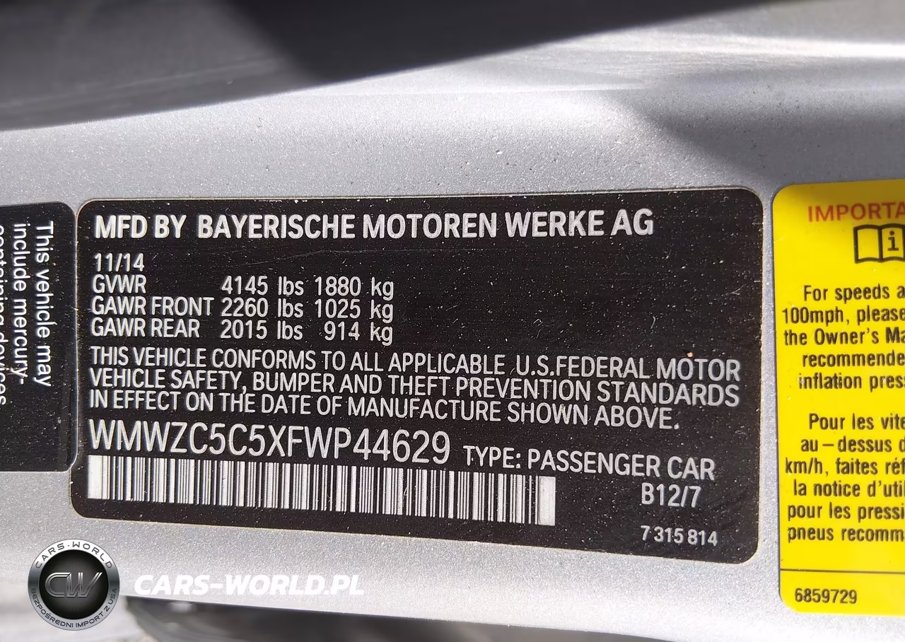 2015 Mini Countryman Cooper S VIN:WMWZC5C5XFWP44629 - 9