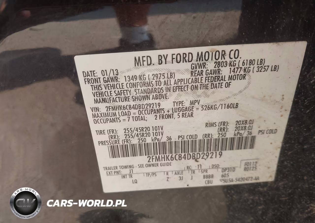 2013 Ford Flex Sel VIN:2FMHK6C84DBD29219 - 9