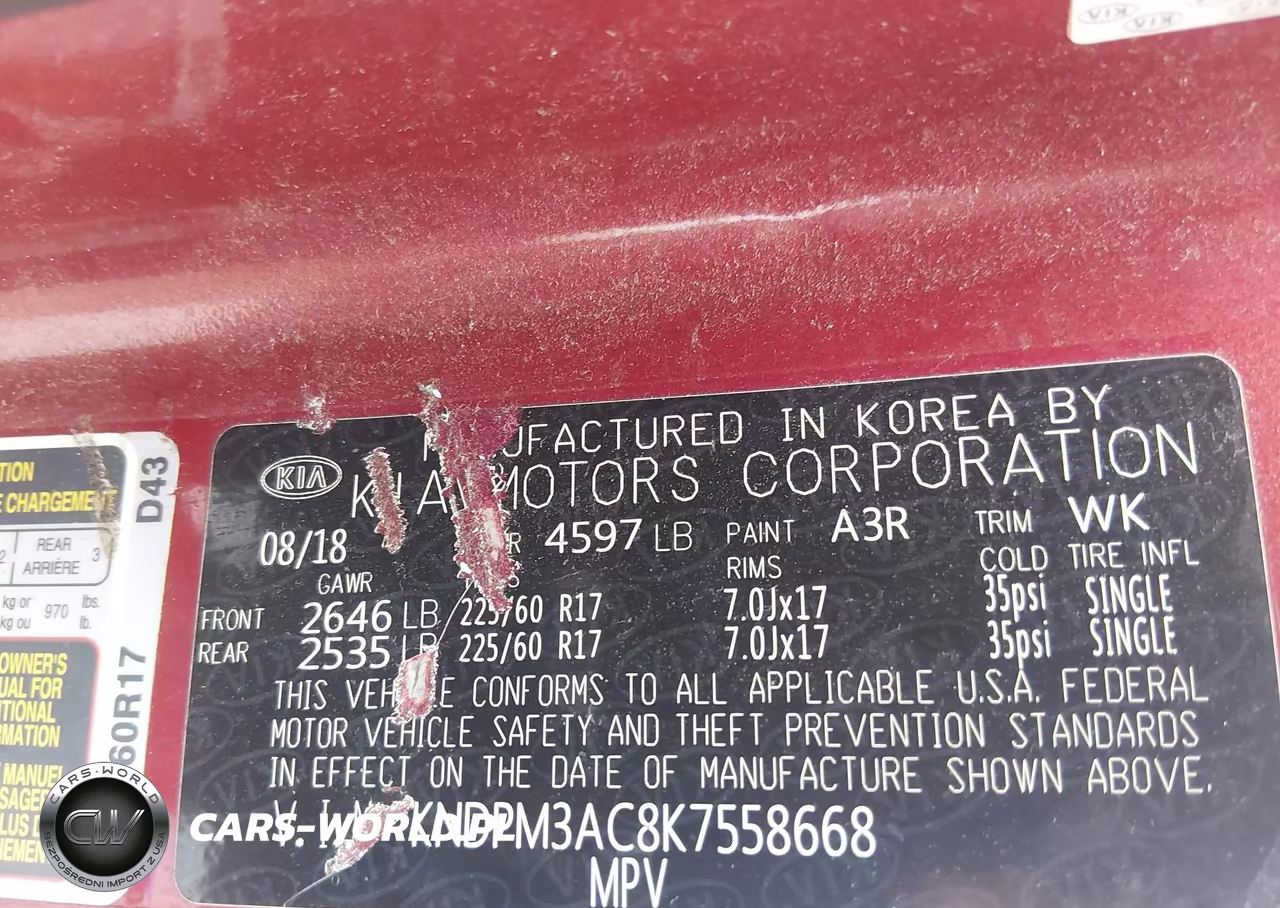 2019 Kia Sportage Lx VIN:KNDPM3AC8K7558668 - 9