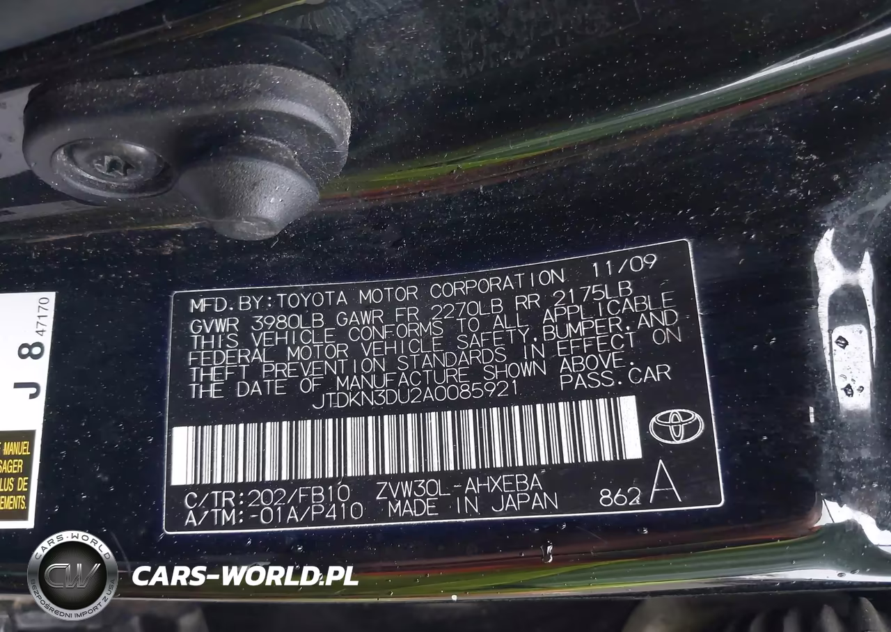 2010 Toyota Prius Iii VIN:JTDKN3DU2A0085921 - 9