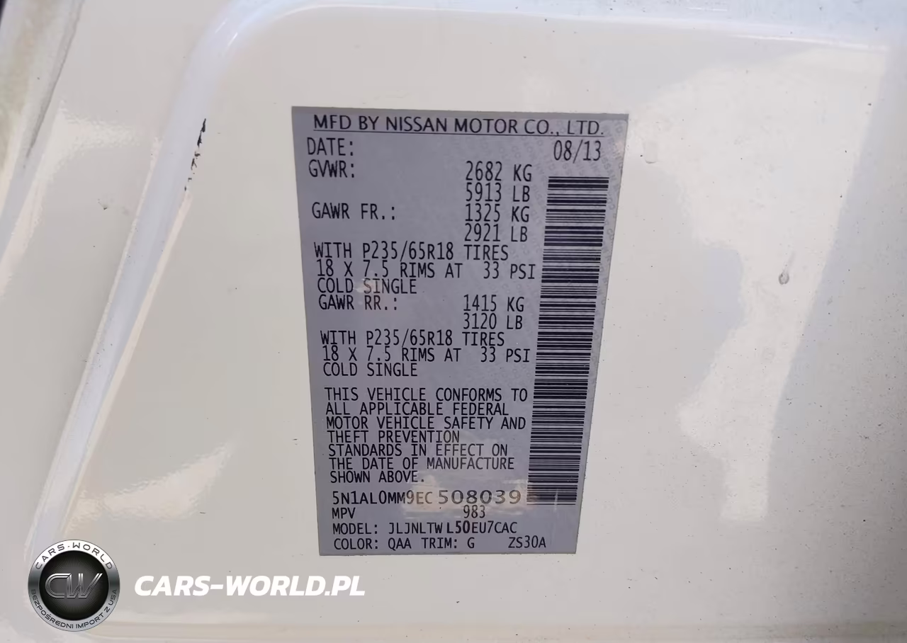 2014 Infiniti Qx60 VIN:5N1AL0MM9EC508039 - 9