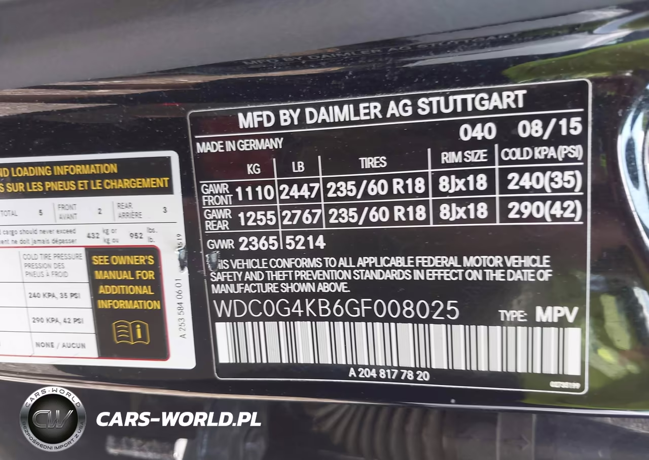 2016 Mercedes-Benz Glc 300 4Matic VIN:WDC0G4KB6GF008025 - 9