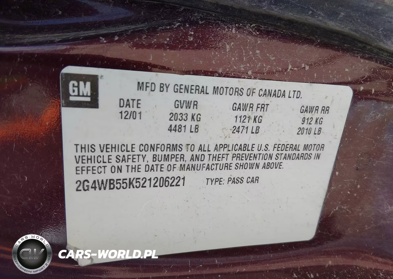 2002 Buick Regal Ls VIN:2G4WB55K521206221 - 9