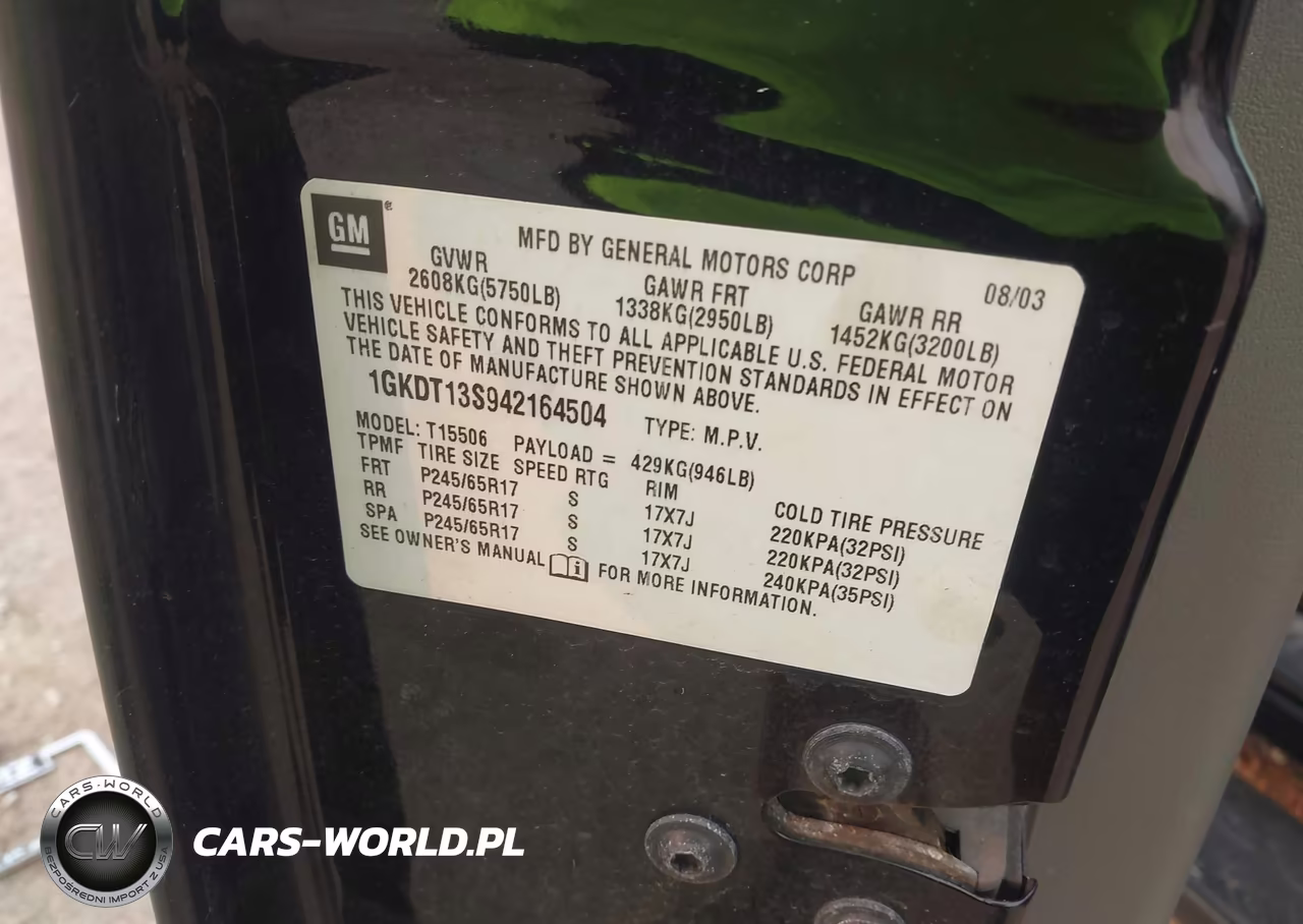 2004 GMC Envoy Slt VIN:1GKDT13S942164504 - 9
