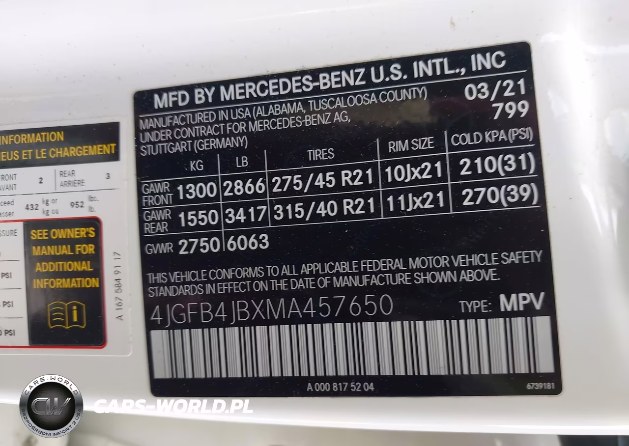 2021 Mercedes-Benz Gle 350 VIN:4JGFB4JBXMA457650 - 9