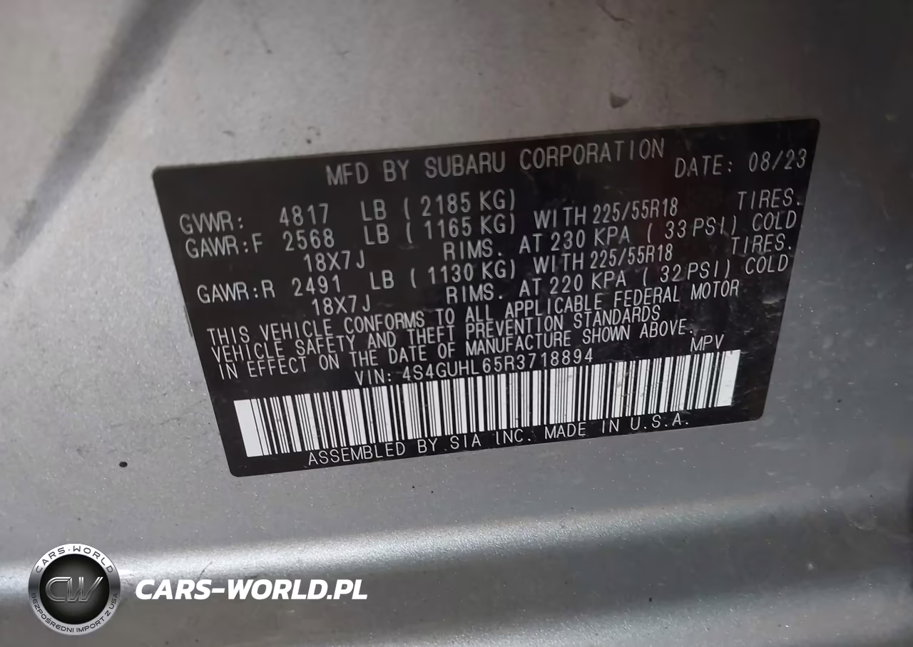 2024 Subaru Crosstrek Limited VIN:4S4GUHL65R3718894 - 9