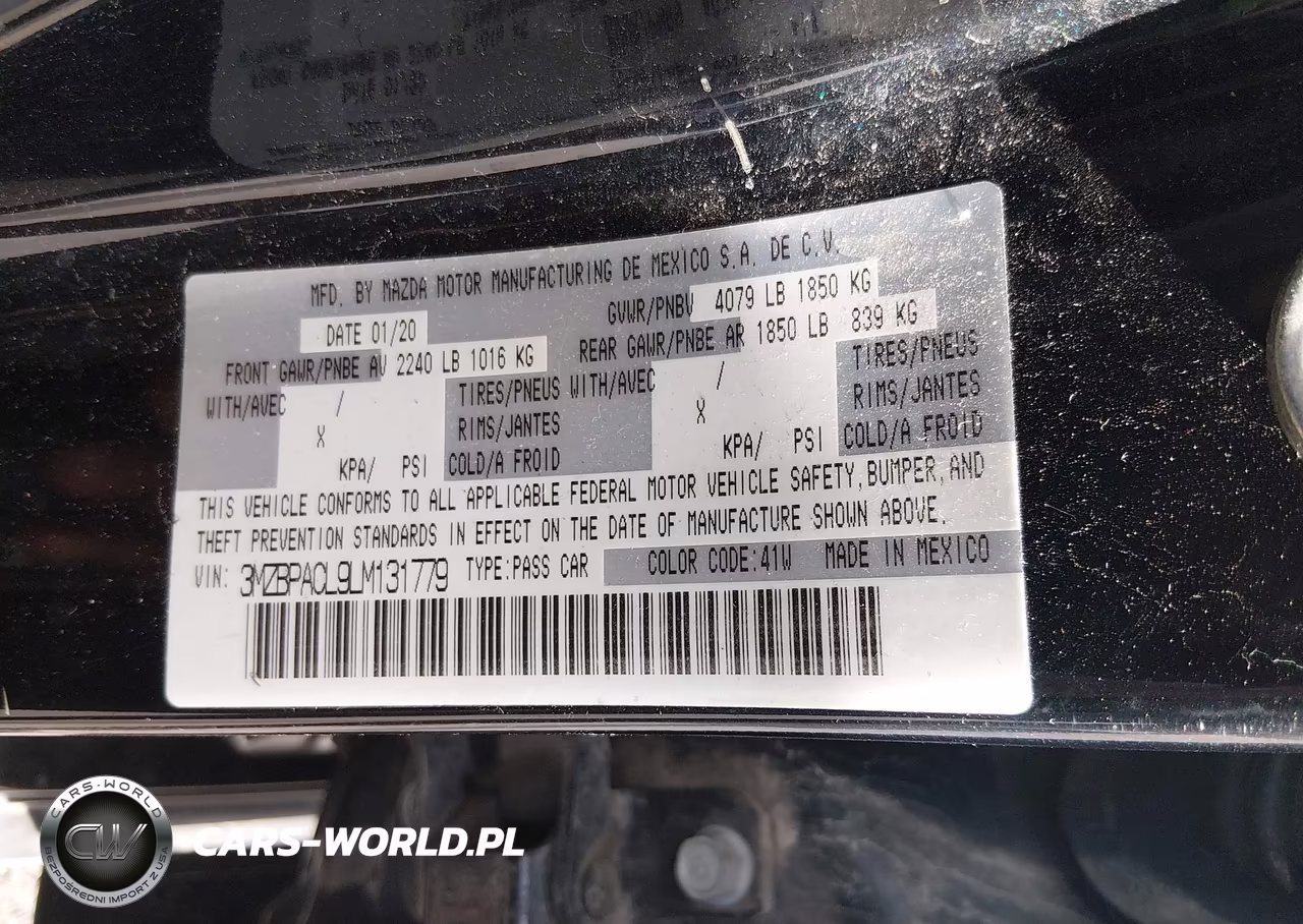 2020 Mazda Mazda3 Select Package VIN:3MZBPACL9LM131779 - 9