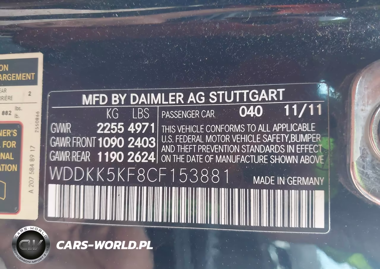 2012 Mercedes-Benz E 350 VIN:WDDKK5KF8CF153881 - 9