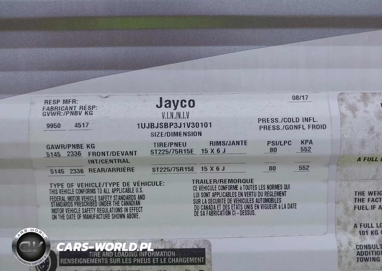 2018 Jayco Other VIN:1UJBJSBP3J1V30101 - 9