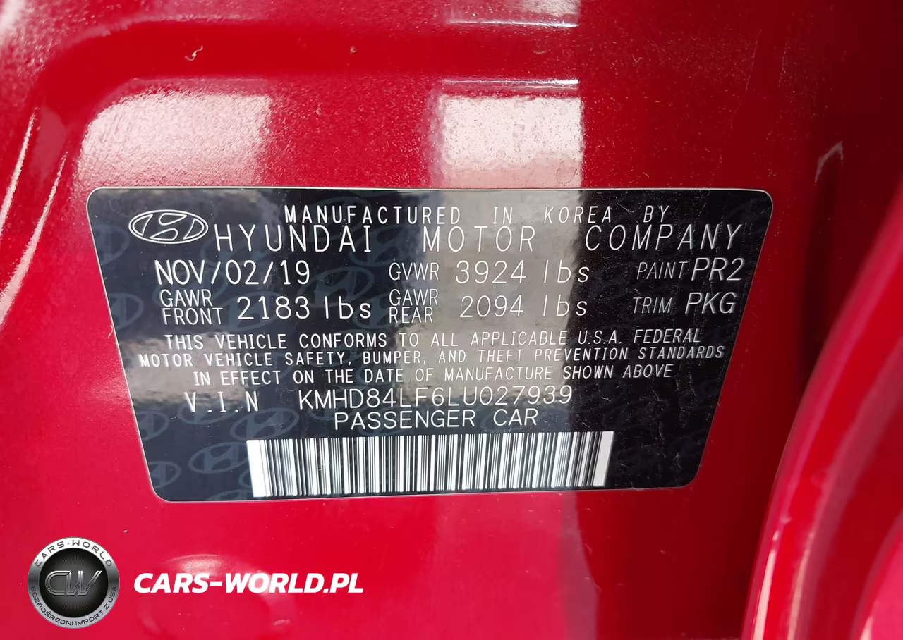 2020 Hyundai Elantra Sel VIN:KMHD84LF6LU027939 - 9