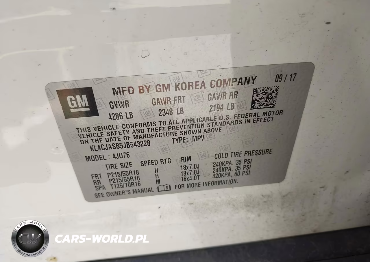 2018 Buick Encore Preferred VIN:KL4CJASB5JB543228 - 9