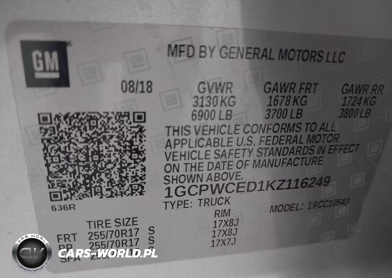 2019 Chevrolet Silverado 1500 Lt VIN:1GCPWCED1KZ116249 - 9