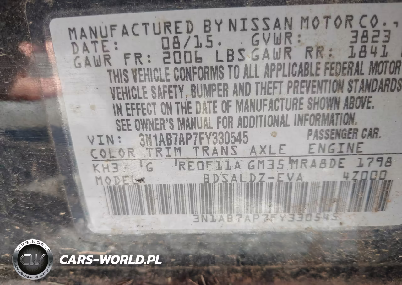 2015 Nissan Sentra Sv VIN:3N1AB7AP7FY330545 - 9