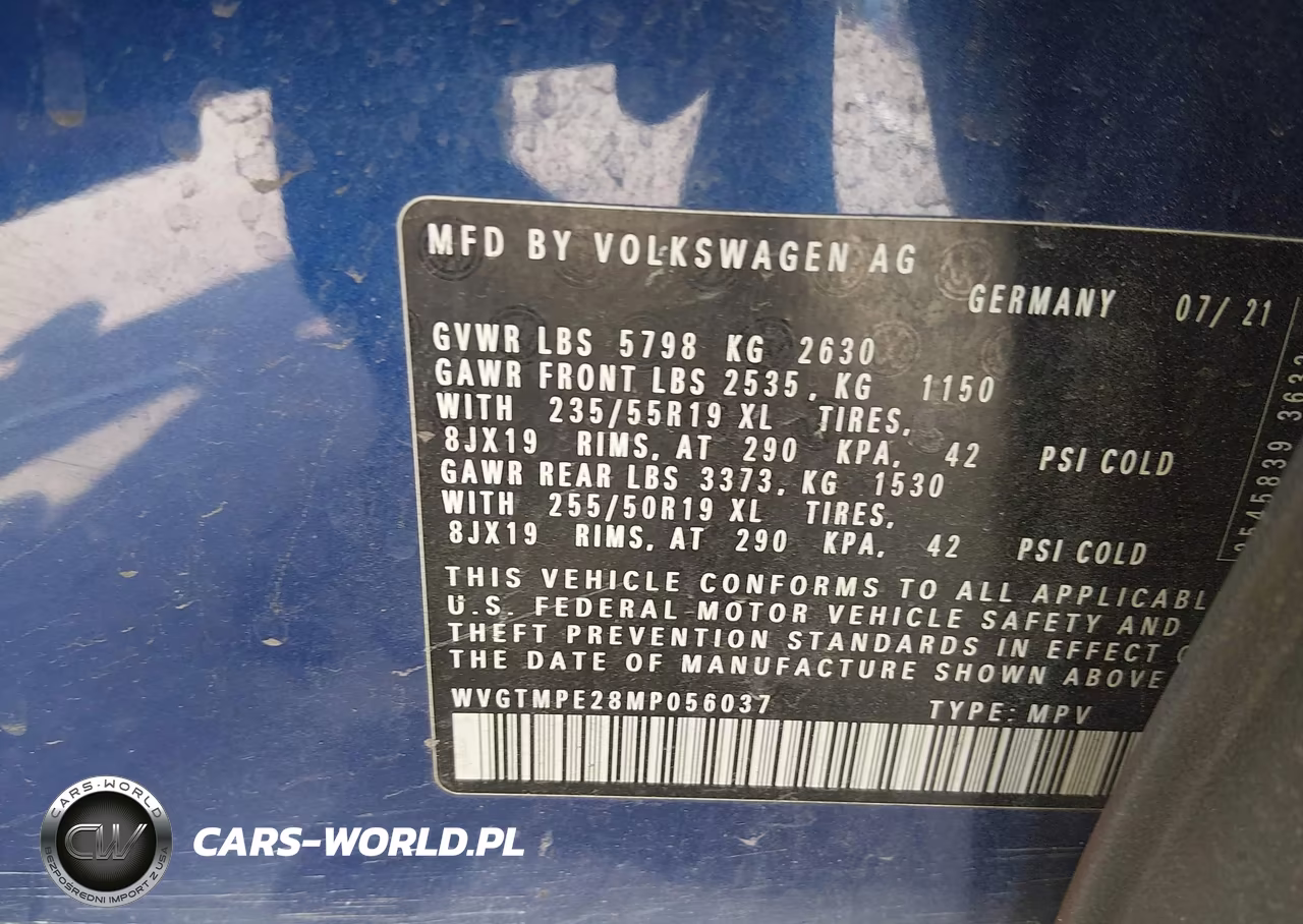 2021 Volkswagen Id.4 Pro S VIN:WVGTMPE28MP056037 - 9