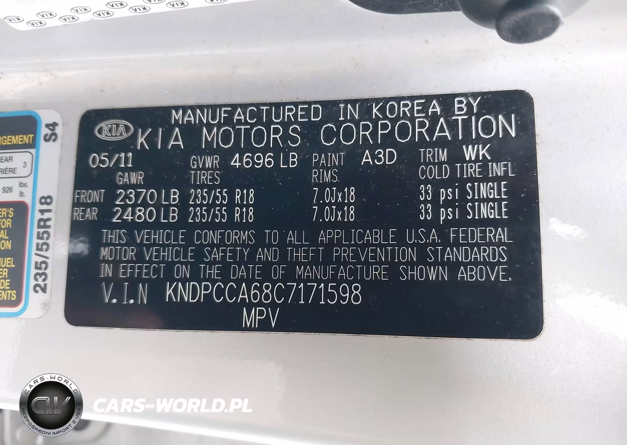 2012 Kia Sportage Sx VIN:KNDPCCA68C7171598 - 9