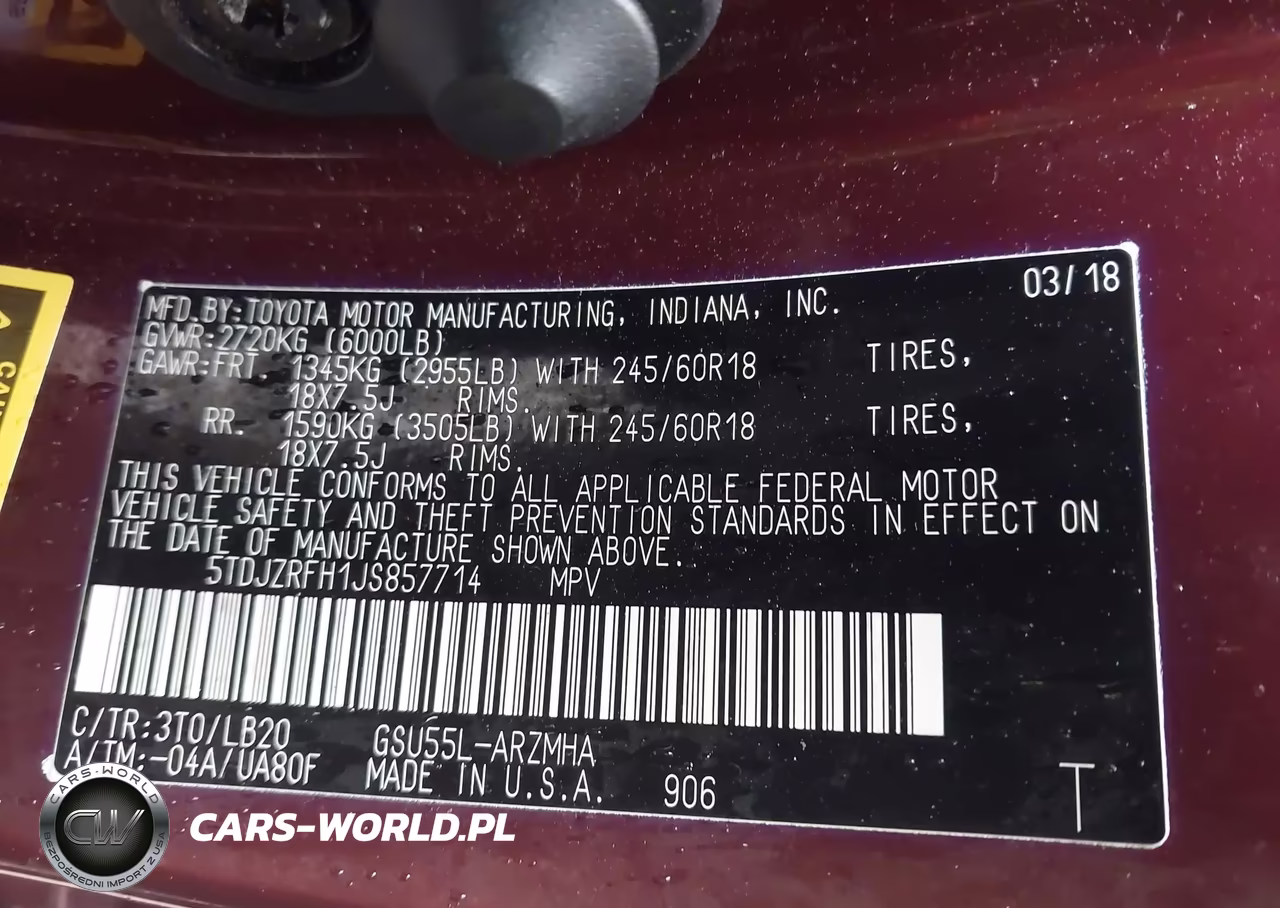 2018 Toyota Highlander Xle VIN:5TDJZRFH1JS857714 - 9