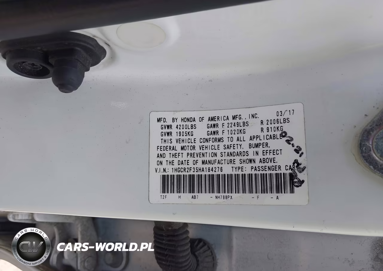 2017 Honda Accord Lx VIN:1HGCR2F35HA184276 - 9