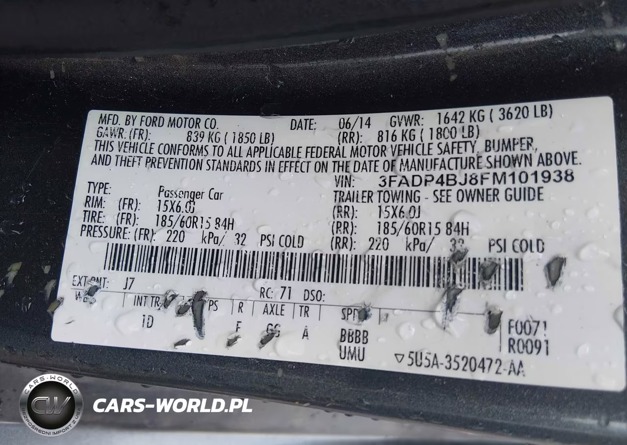 2015 Ford Fiesta Se VIN:3FADP4BJ8FM101938 - 9