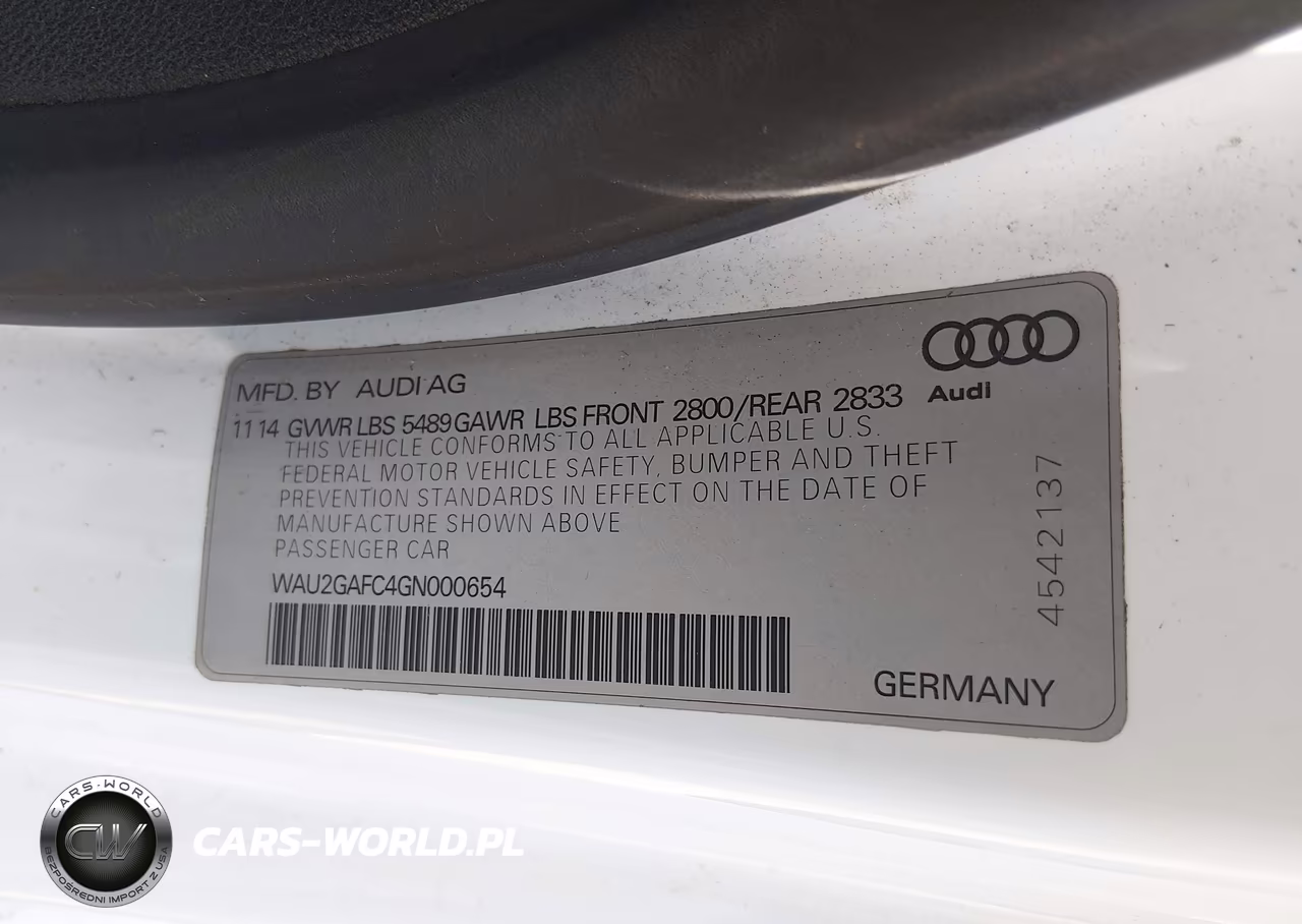 2016 Audi A7 3.0 Prestige VIN:WAU2GAFC4GN000654 - 9