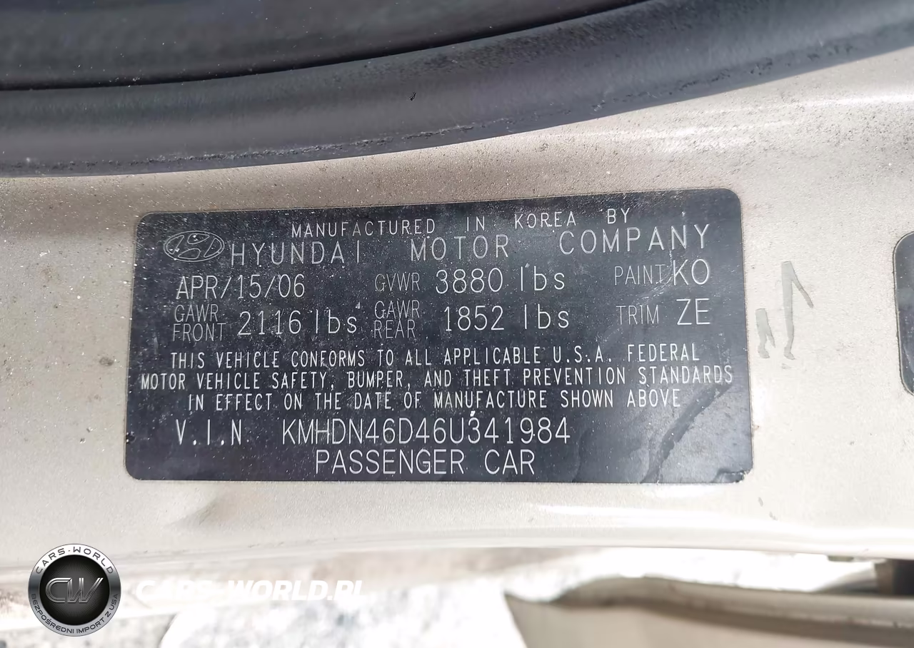 2006 Hyundai Elantra Gls-Limited VIN:KMHDN46D46U341984 - 9