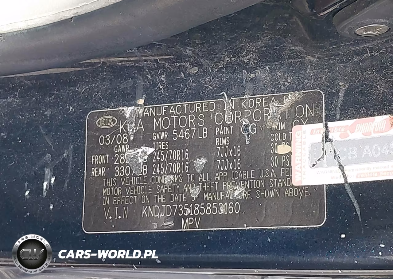 2008 Kia Sorento Lx VIN:KNDJD735185853160 - 9