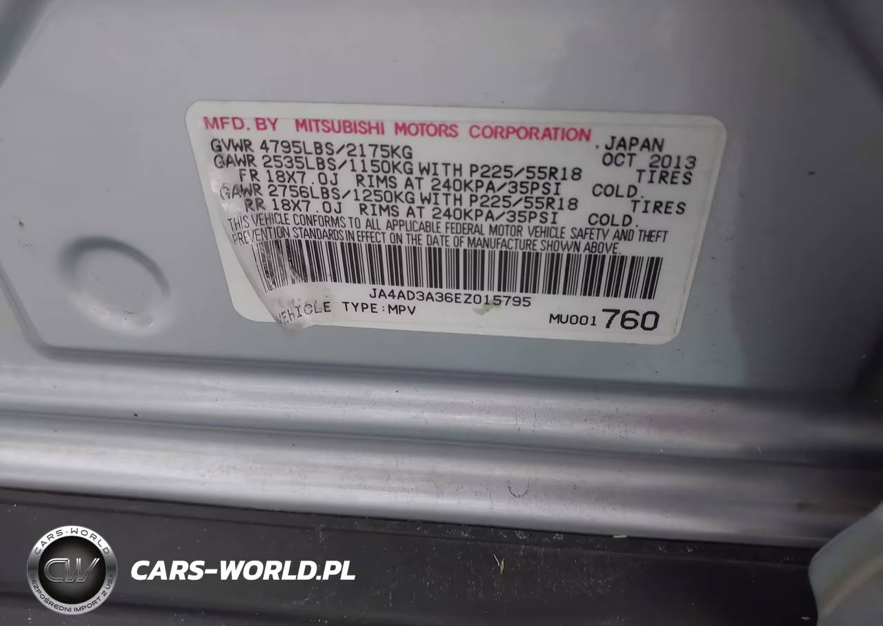 2014 Mitsubishi Outlander Se VIN:JA4AD3A36EZ015795 - 9