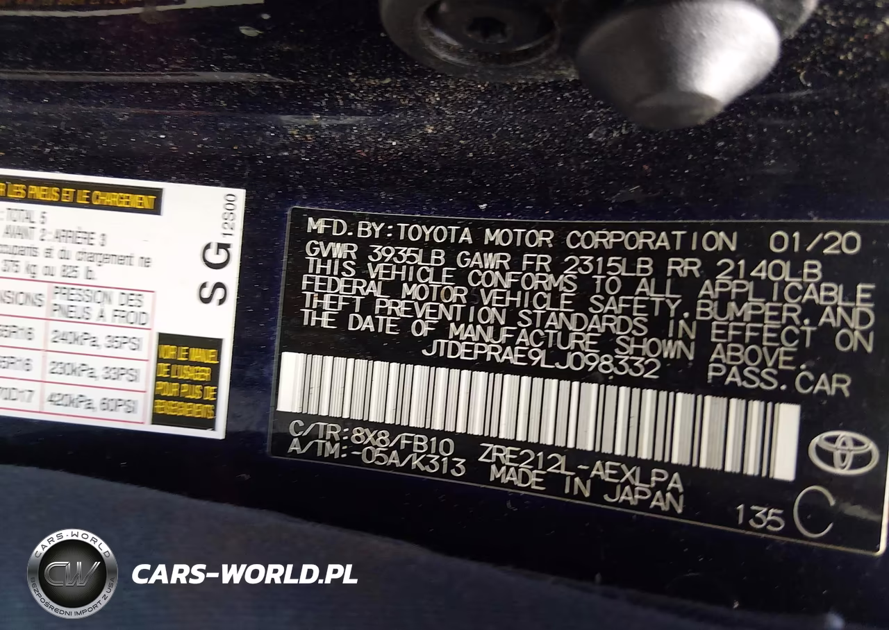 2020 Toyota Corolla Le VIN:JTDEPRAE9LJ098332 - 9